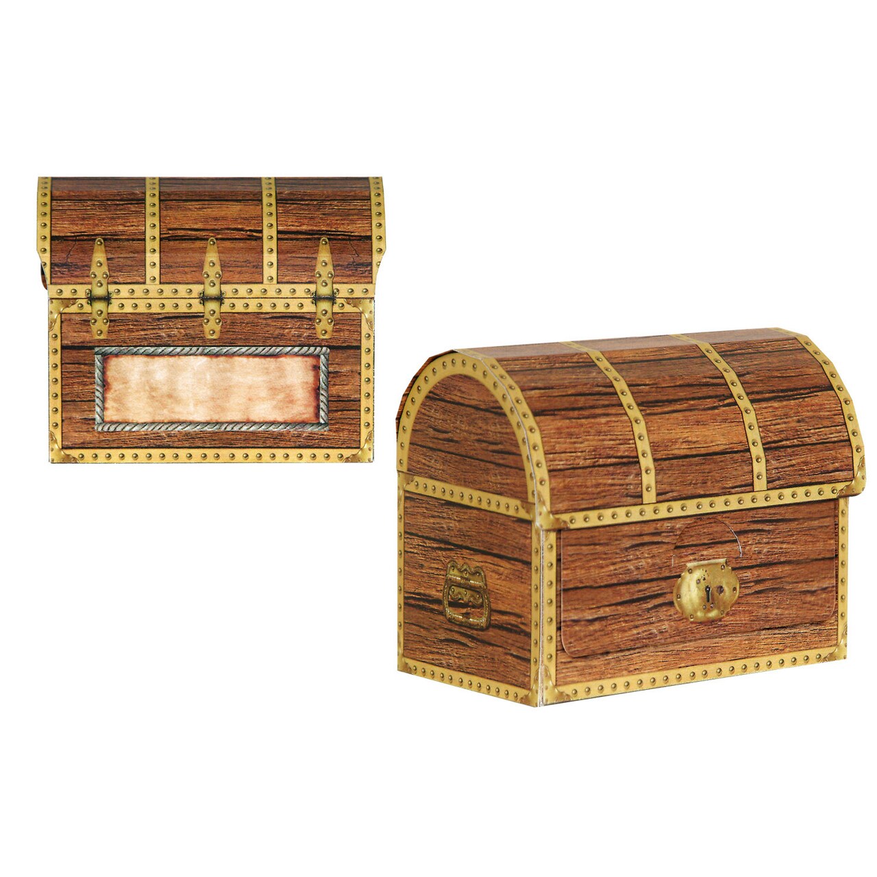 Beistle 3½in. x 4¼in. Pirate Treasure Chest Favor Boxes - 12 Pack